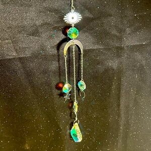 🌟Silver Rainbow 🌈 Crystal Sun Catcher (d)🌟